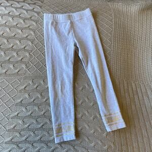 Crewcuts Blue Leggings with Silver Ankle Bands ~ 6